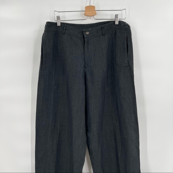 ARMANI Collezioni straight leg high rise grey pants - Picture 3 of 10